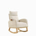 27.6"W Modern Accent High Backrest Living Room Lounge Arm Rocking Chair, Two Side Pocket - DTYStore