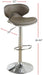 Espresso Faux Leather PVC Bar Stool Counter Height Chairs Set of 2 Adjustable Height Kitchen Island Stools - DTYStore