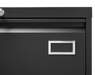 2 Drawer Metal Lateral File Cabinet with Lock,Office Vertical Files Cabinet for Home Office/Legal/Letter/A4,Locking Metal File Cabinet,Assembly Required (Black,with 2 Drawer) - DTYStore