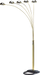 84'H GOLD 5-HEAD CAP STYLE FLOOR LAMP (1PC/CTN) (2.24/33.97) Default -DTYStore