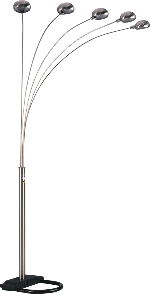 84'H SILVER 5-HEAD CAP STYLE FLOOR LAMP (1PC/CTN) (2.24/33.97) Default -DTYStore