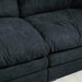 84' Chenille Sofa Small Sofa Loveseat Deep Seat Sofa Couch with 2 Throw Pillows & Memory Foam for Living Room Apartment Office Lounge-Black Default -DTYStore