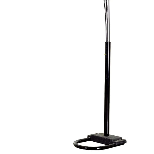 84' Tall Floor Lamp w/ Black finish and 4 Arch Arms, Crystal Chandelier Design Default -DTYStore