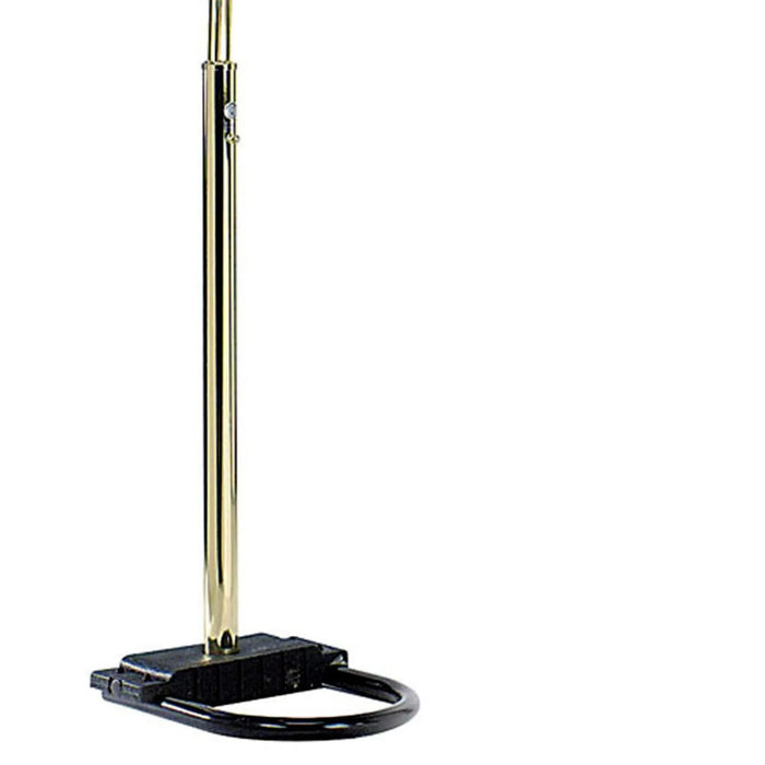84' Tall Metal Floor Lamp with Polished Brass finish and 5 adjustable Arch Arms Default -DTYStore