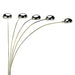 84' Tall Metal Floor Lamp with Polished Brass finish and 5 adjustable Arch Arms Default -DTYStore