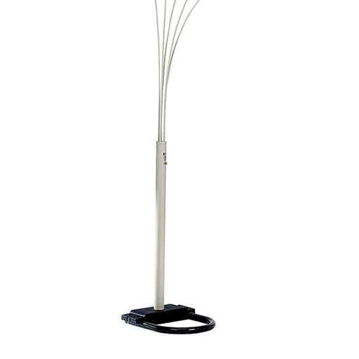 84' Tall Metal Floor Lamp with White finish and 5 adjustable Arch Arms Default -DTYStore