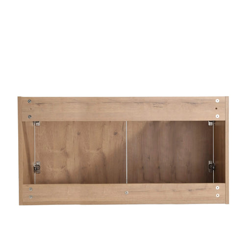 84' Wall-Mounted Bathroom Vanity With Sink and Side Cabinet, Soft Close Doors,00112IMO-00636IMOx2-0612GWH Combination Cabinet(KD-Packing) Default -DTYStore