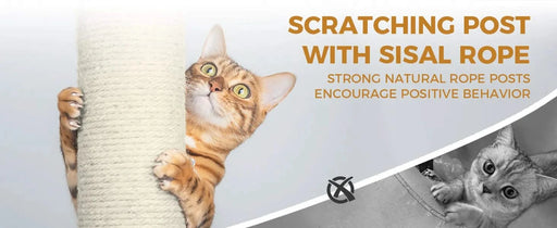 84 in dark gray cat tree tower with large condo sisal scratching post big hammock and top platform Default -DTYStore