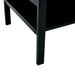 Glass Lift Top Coffee Table, Modern Simple 2-Layer Tempered Glass Coffee Table for Living Room, Black - DTYStore