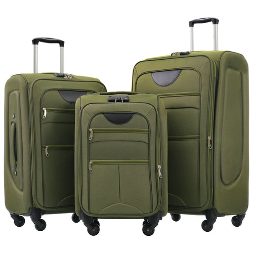 Softside Luggage Expandable 3 Piece Set Suitcase Upright Spinner Softshell Lightweight Luggage Travel Set - Image 1