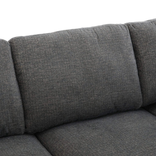 85.4' Sectional Sofa Modular Sofa U-shaped Sofa Couch Sofa Bed L-shaped Sofa with a Movable Ottoman and Two USB Ports for Living Room, Grey Default -DTYStore