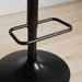 Walnut Bentwood Bar Stools Mid Century Modern Adjustable Counter Height Black Leather Upholstered 360°Swivel Bar Chairs for Kitchen Island/Dining Room/Cafe, 1 chair/1carton,Black - DTYStore