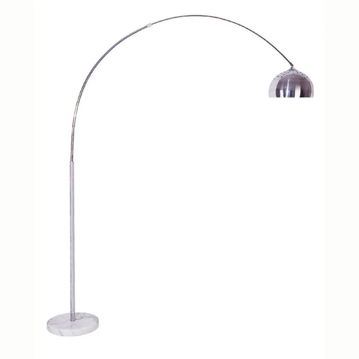 85' Tall Metal Floor Lamp with White Marble Base, Arch design Default -DTYStore