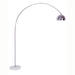 85' Tall Metal Floor Lamp with White Marble Base, Arch design Default -DTYStore