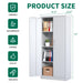 71"H Metal Garage Storage Cabinet, White Tool Steel Locking Cabinet with Doors and 3 Adjustable Shelves, Tall Cabinets for Garage Storage Systems Lockable File Cabinet for Home Office,Classroom,Pantry - DTYStore