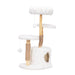 Modern Cat Tree, Natural Branch Cat Tower, Luxury Cat Condo, Indoor Cat Furniture, Kitten Cat Gift, White - DTYStore