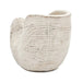 8.5x5.5x6.3' Sand and Cement Nautilus Shell Planter with Textured Beige Finish Default -DTYStore