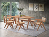 Velentina Rattan & Natural Finish Side Chair (Set of 2) - DTYStore