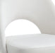 Zemirah White Velvet & White Gloss Finish Side Chair (Set of 2) - DTYStore