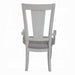 Light Grey and Weathered White Padded Arm Chair (Set of 2) - DTYStore