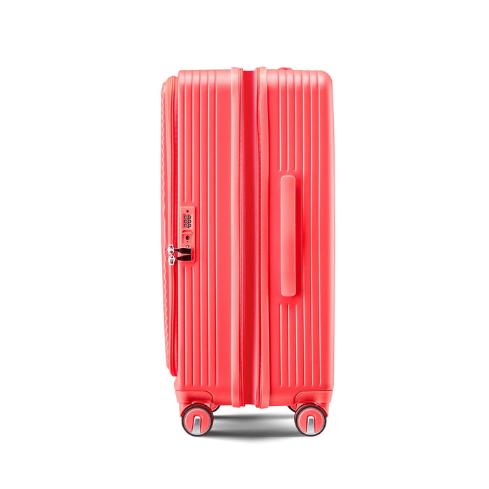 Luggage Sets 3 Piece(20/24/28), Expandable Carry On Luggage with TSA Lock Airline Approved, 100% PC Hard Shell and Lightweight Suitcase with Front Pocket and Spinner Wheels - DTYStore