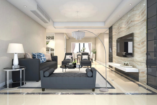 86' HANGING CHANDELIER ARCH LAMP (2.2/42.90) Default -DTYStore