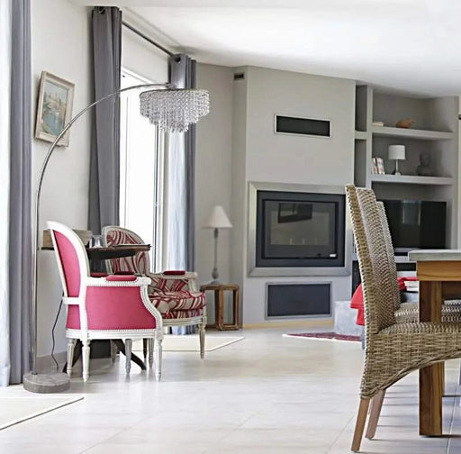 86' HANGING CHANDELIER ARCH LAMP (2.2/42.90) Default -DTYStore