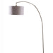 86' Tall Metal Floor Arc Lamp 'Bowery', Beige and Antique Gold Default -DTYStore