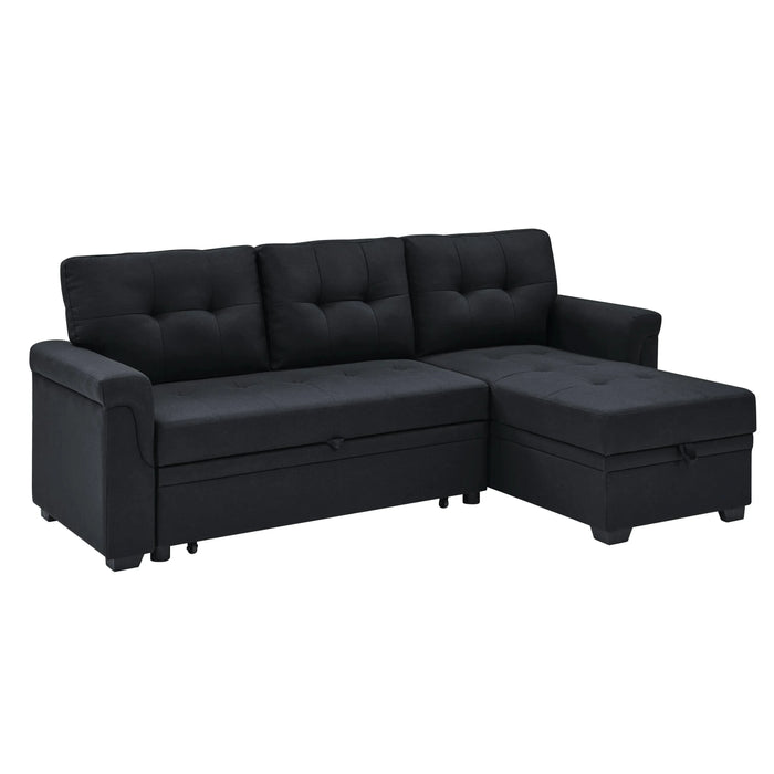 86'' Upholstered Pull-Out Sofa Bed Default -DTYStore