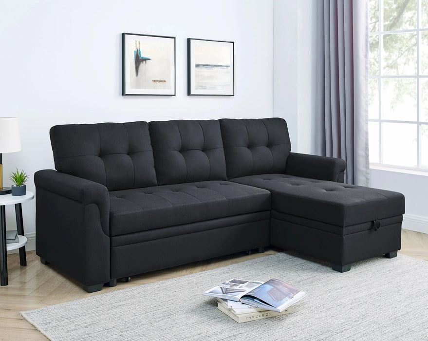 86'' Upholstered Pull-Out Sofa Bed Default -DTYStore