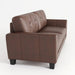 82" Genuine Leather match Two-Over-Two Sofa Living room coach Transitional sofa - Honey Brown - DTYStore