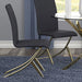Black and Brass Dining Chairs (Set of 2) - DTYStore