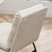 Milos Contemporary Upholstered Dining Chairs, Set of 2, Vanilla White - DTYStore