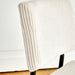 Modern Beige simple dining chair Fabric Upholstered Chairs home bedroom stool back dressing chair black metal legs(set of 2) - DTYStore