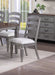 Light Grey Contemporary Style Side Chairs Set of 2pc Wooden Frame Ladder Back Design Dining Room Furniture - DTYStore