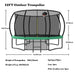 12FT Recreational Kids Trampoline with Safety Enclosure Net & Ladder, Outdoor Recreational Trampolines - DTYStore