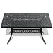 7-Piece All-Weather Cast Aluminum Dining Set, Include 6 Swivel Chairs and Rectangular Table With Black Frame - DTYStore