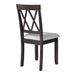 Dining Room Chairs Set of 2, Accent Diner Chairs Upholstered Fabric Side Stylish Kitchen Chairs with Solid Wood Legs and Padded Seat - DTYStore