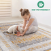 DTY Signature Collection 5X7 Cream/Ivory /Medallion Non-Shedding Living Room Bedroom Dining Home Office Stylish and Stain Resistant Area Rug - DTYStore