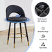360 ° rotatable bar chair.Modern PU comfortable upholstered bar chair with smooth and beautiful metal legs for dining room, kitchen, terrace and guest office chair . - DTYStore