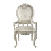 Bently Fabric & Champagne Finish Arm Chair (Set of 2) - DTYStore