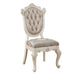 Rose Gold and Pearl White Tufted Back Side Chairs (Set of 2) - DTYStore