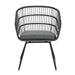 TERRY CHAIR,2PCS with 2 Cushions,Gray - DTYStore
