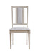 Marta Beige Linen & Natural Finish Side Chair (Set of 2) - DTYStore