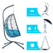 Egg Chair with Stand Indoor Outdoor Swing Chair Patio Wicker Hanging Egg Chair Hanging Basket Chair Hammock Chair with Stand for Bedroom Living Room Balcony - DTYStore