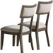 Contemporary Solid wood & Veneer Dining Room Chairs 2pcs Chair Set Cream Cushion Seat back - DTYStore