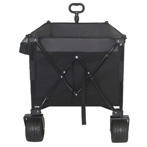 51-inch Extended Heavy-Duty Foldable Utility Wagon - 480lbs Capacity, Patented Ultra-Stable Frame, 1:6 Space-Saving Fold & 7' All-Terrain Wheels, No Assembly Needed, Black- Gray - Image 15