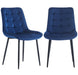 Dining Chair 2PCS（BLUE），Modern style，New technology，Suitable for restaurants, cafes, taverns, offices, living rooms, reception rooms.Simple structure, easy installation. - DTYStore