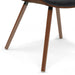 Malden - Bentwood Dining Chair with Wood Back - Distressed Black - DTYStore