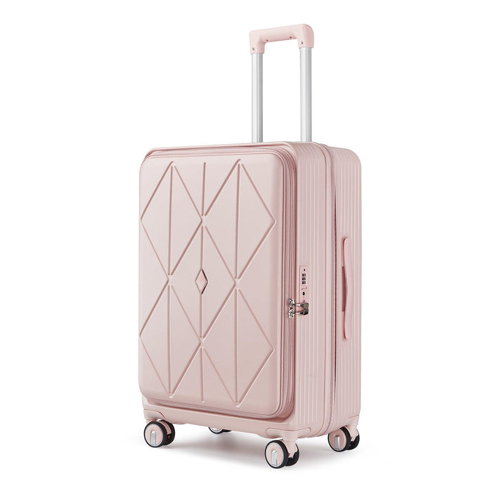 Luggage Sets 3 Piece(20/24/28), Expandable Carry On Luggage with TSA Lock Airline Approved, 100% PC Hard Shell and Lightweight Suitcase with Front Pocket and Spinner Wheels - DTYStore